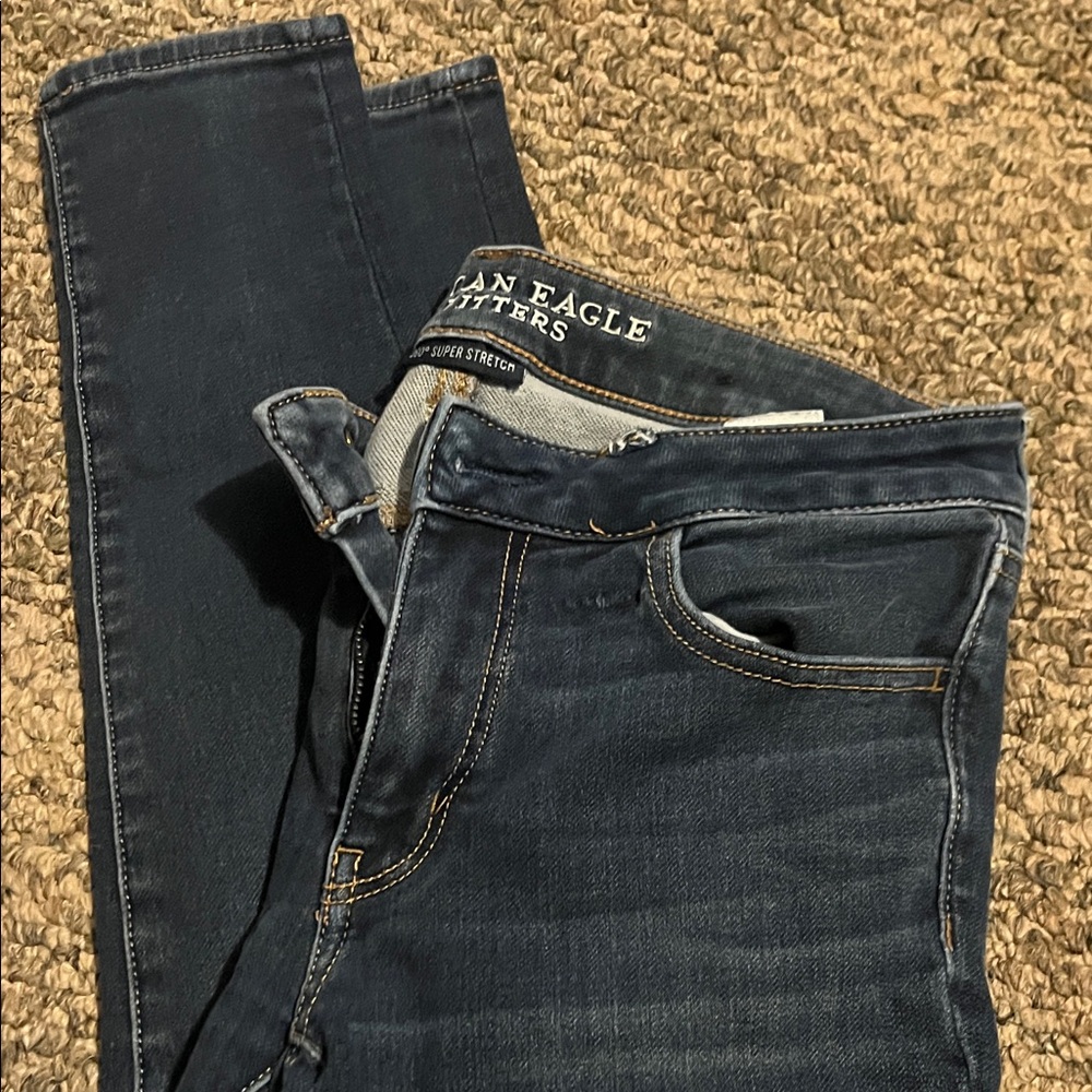 American Eagle Outfitters Women's Deep Indigo Skinny Jeans